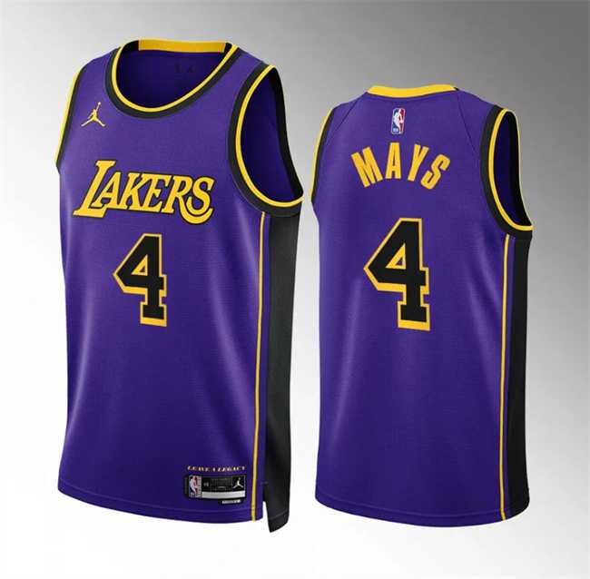 Men's Los Angeles Lakers #4 Skylar Mays Purple Statement Edition Stitched Basketball Jersey Dzhi,We sell and wholesale Men's Los Angeles Lakers #4 Skylar Mays Purple Statement Edition Stitched Basketball Jersey Dzhi on line form chian!